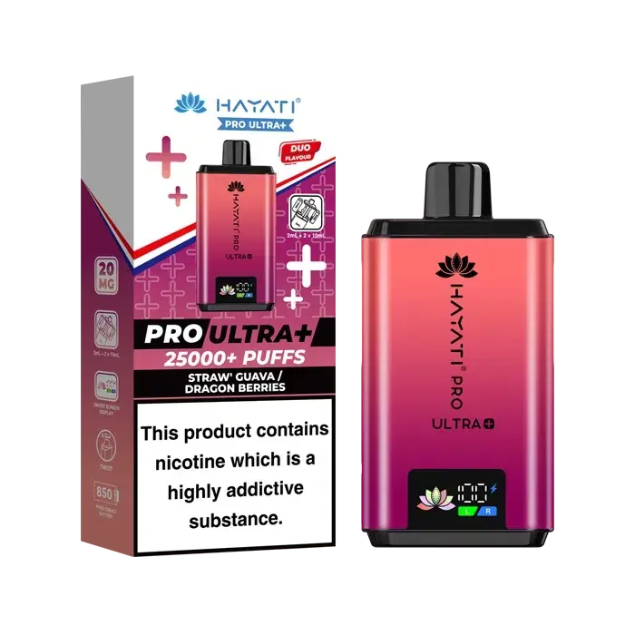Hayati Pro Ultra+ 25000 Puffs Strawberry Guava / Dragon Berries