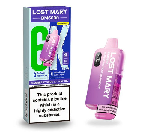 Lost marry vape bm 6000 blueberry sour raspberry