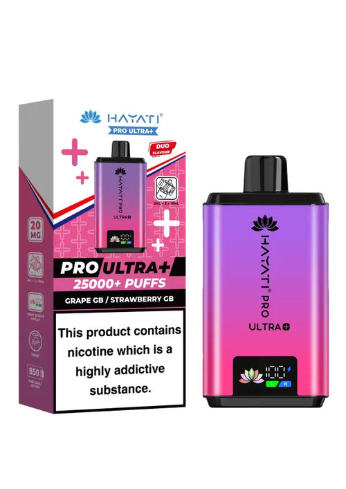 Hayati Pro Ultra+ 25000 Puffs Grape Gummy bear/ strawberry gummy bear