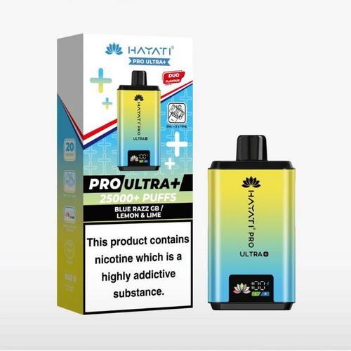 Hayati Pro Ultra+ 25000 Puffs Blue razz cherry / Blue razz lemon and lime