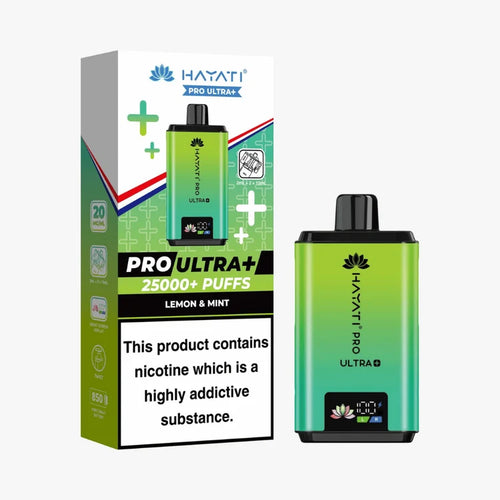 Hayati Pro Ultra+ 25000 Puffs Lemon and Mint