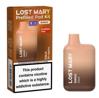 LOST MARY BM600 RECHARGEABLE PREFILLED KIT PACK OF 10