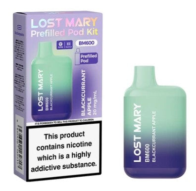 LOST MARY BM600 RECHARGEABLE PREFILLED KIT PACK OF 10