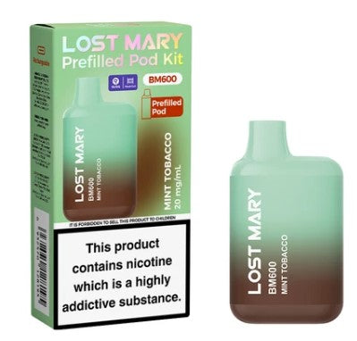 LOST MARY BM600 RECHARGEABLE PREFILLED KIT PACK OF 10