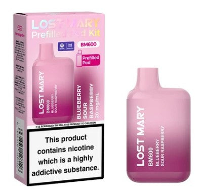 LOST MARY BM600 RECHARGEABLE PREFILLED KIT PACK OF 10