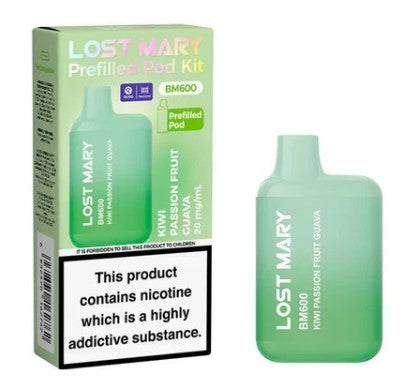LOST MARY BM600 RECHARGEABLE PREFILLED KIT PACK OF 10