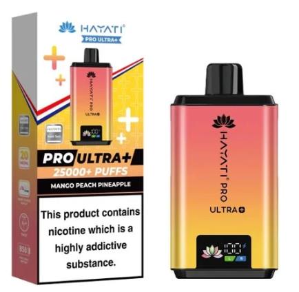 Hayati Pro Ultra+ 25000 Puffs Mango Peach Pineapple