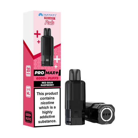 Hayati Pro Max+ Pods 6000+ Puffs Red Sour Raspberry