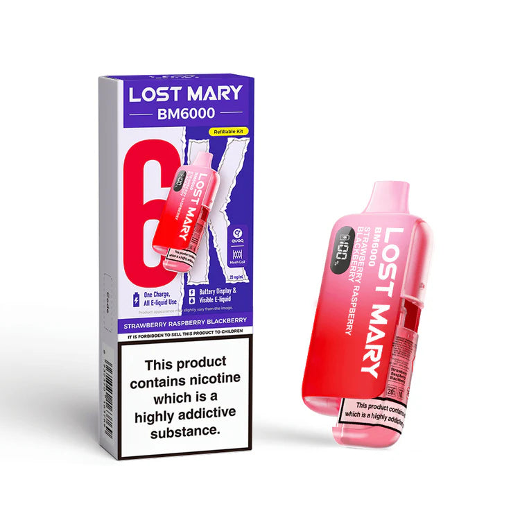 Lost marry vape bm 6000 strawberry raspberry blackberry
