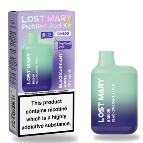Blackcurrant Apple Lost Mary BM600 Prefilled Pod Kit