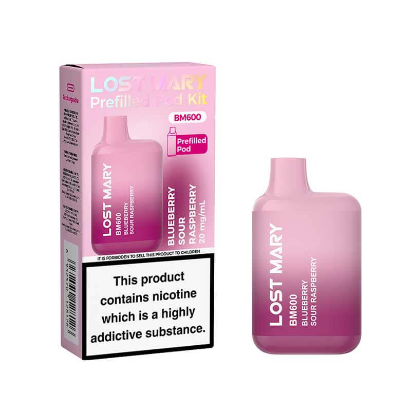 LOST MARY BM600 RECHARGEABLE PREFILLED KIT PACK OF 10