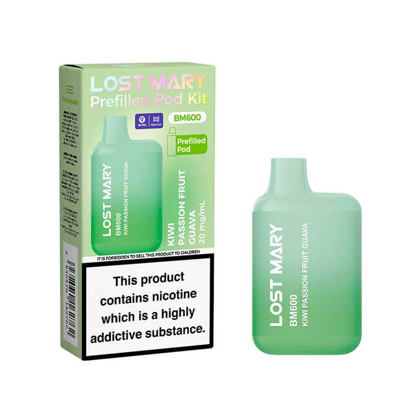 LOST MARY BM600 RECHARGEABLE PREFILLED KIT PACK OF 10