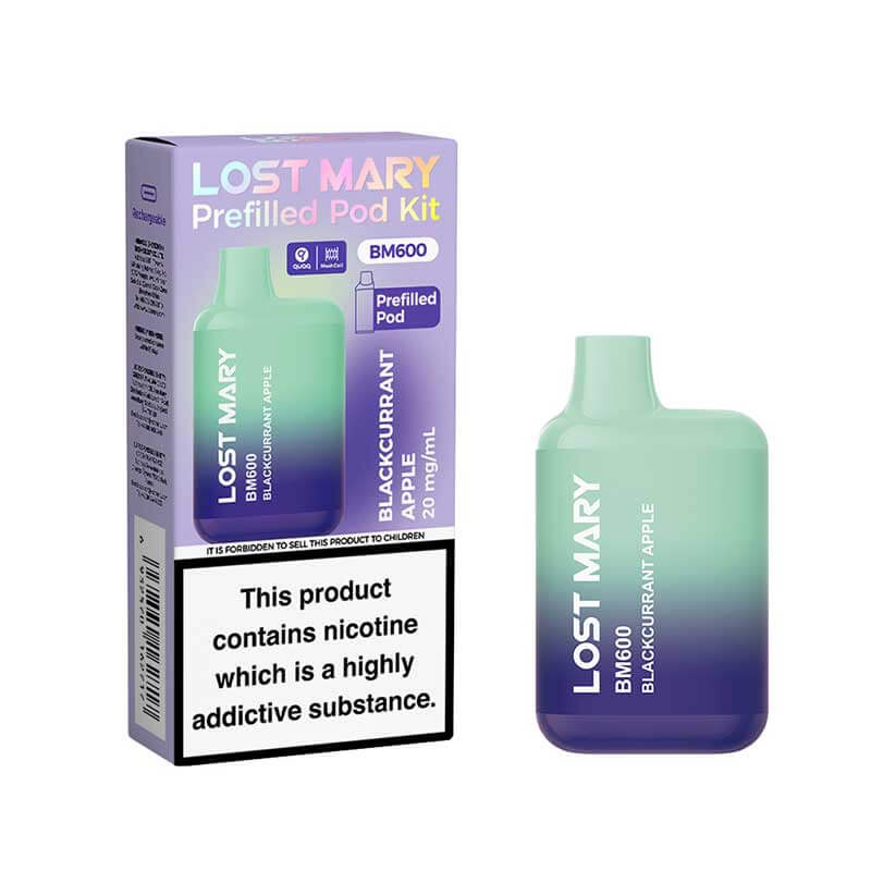 LOST MARY BM600 RECHARGEABLE PREFILLED KIT PACK OF 10