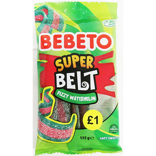 Bebeto Super Belts Fizzy PMP £1  135g × 12 × 1