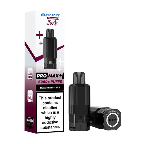 Hayati Pro Max+ Pods 6000+ Puffs Blackberry Ice