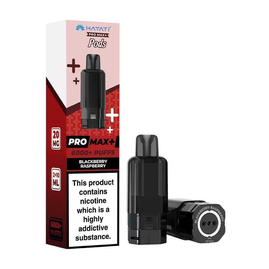 Hayati Pro Max+ Pods 6000+ Puffs Blackberry Raspberry