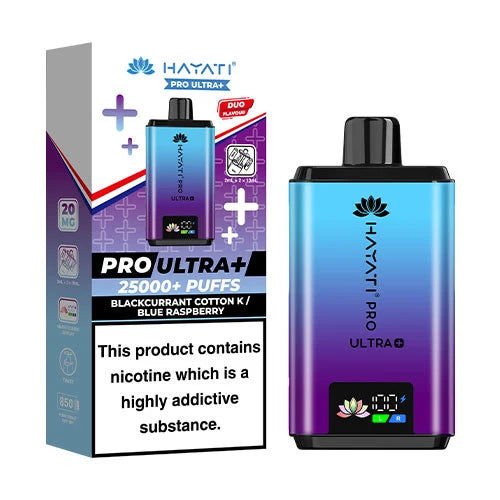 Hayati Pro Utra+ 25000 Puffs Blackcurrant Cotton K/ Blue Raspberry