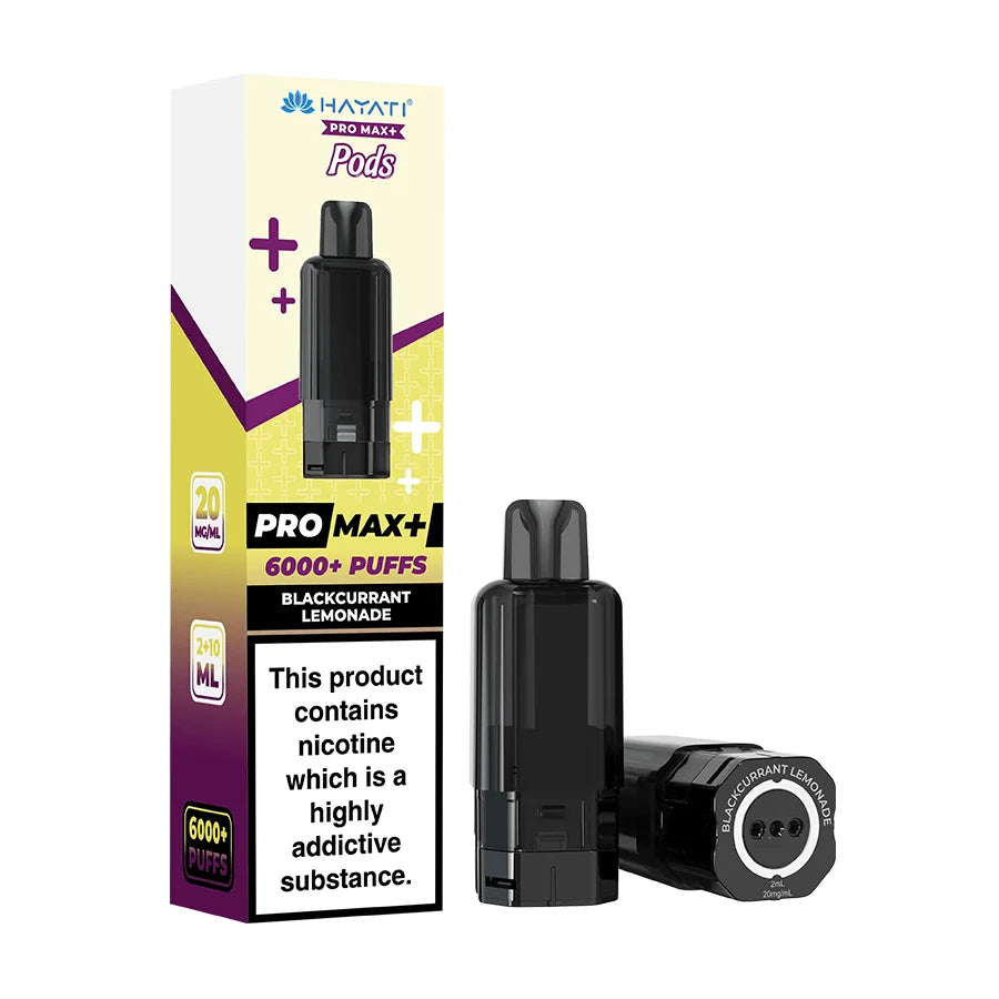 Hayati Pro Max+ Pods 6000+ Puffs Blackcurrant Lemonade