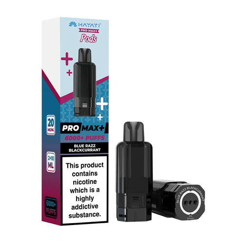 Hayati Pro Max+ Pods 6000+ Puffs Blue razz blackcurrant