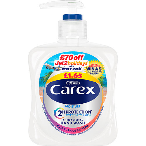 Carex Hand Wash Three Flavours  PM £1.65/1.49 250ml × 6 × 1