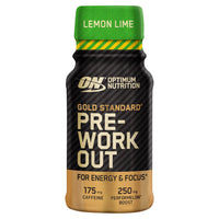 Optimum Nutrition Gold Standard Pre-Workout Energy Shot, Three  Flavours, single serve, 60ml 60ml × 12 × 1