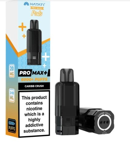 Hayati Pro Max+ Pods 6000+ Puffs Curibbean crush