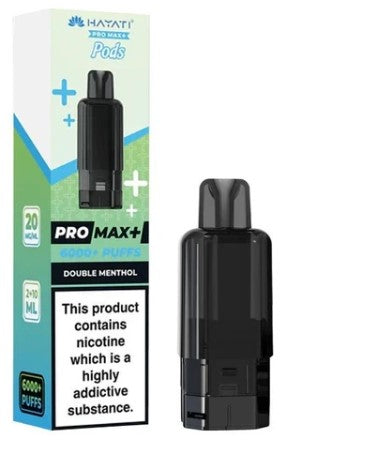 Hayati Pro Max+ Pods 6000+ Puffs Double Menthol