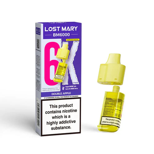 Lost marry Refillable Pod 6000 double apple