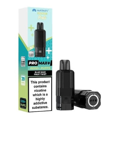 Hayati Pro Max+ Pods 6000+ Puffs Blue razz fruit twist