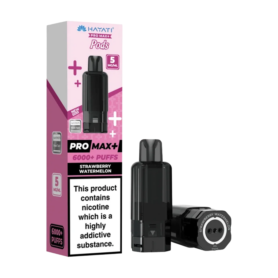 Hayati Pro Max+ Pods 6000+ Puffs Strawberry Watermelon