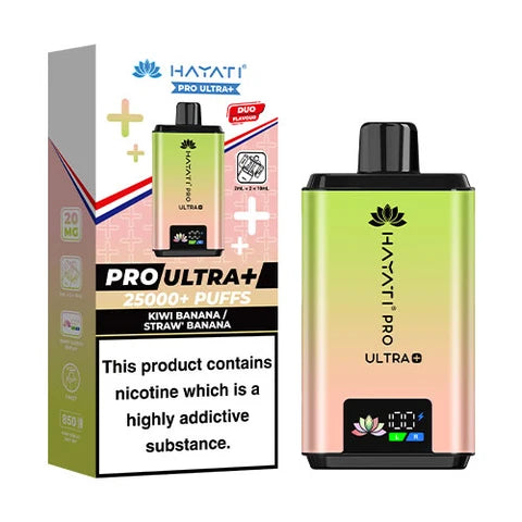 Hayati Pro Ultra+ 25000 Puffs Kiwi Banana / Strawberry Banana