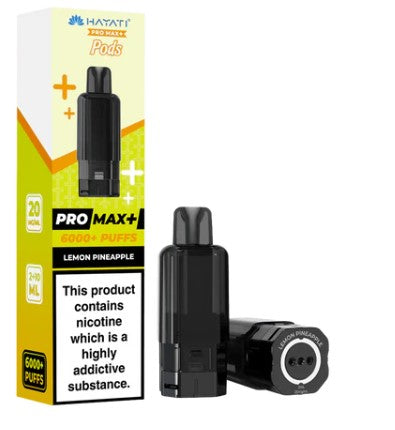 Hayati Pro Max+ Pods 6000+ Puffs Lemon Pineapple
