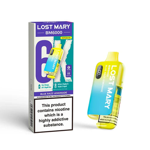 Lost marry vape bm 6000 blue Razz Lemonade