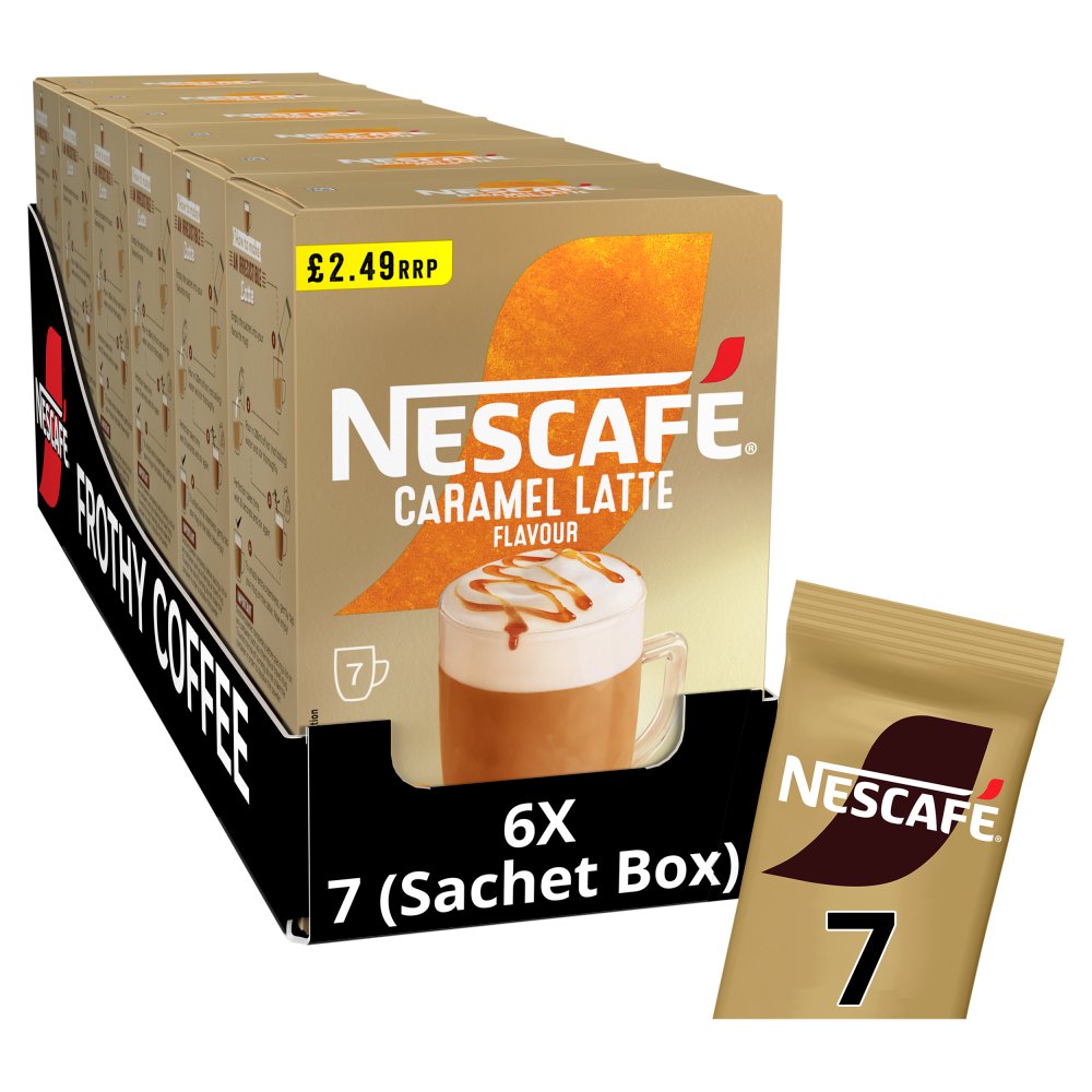 Nescafe Caramel Latte PMP 7 x 17g (119g) 7s × 6 × 1
