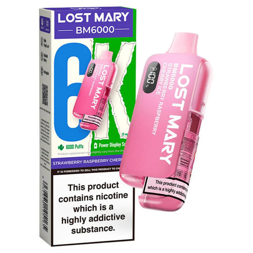 Lost marry vape bm 6000 strawberry raspberry cherry ice